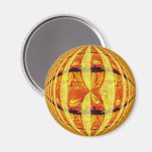 Orb Gold frigo aimant rond (Recto/Verso)