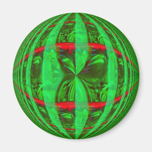Orb Green frigo aimant rond (Devant)
