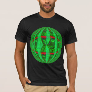 Orb Green Round t-shirt vêtement américain