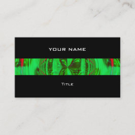 Orb Green stripe visitekaartje black back