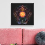 Orb Moon Rings Canvas Afdruk (Insitu (Woonkamer))