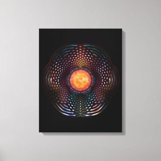 Orb Moon Rings Canvas Afdruk (Voorkant)
