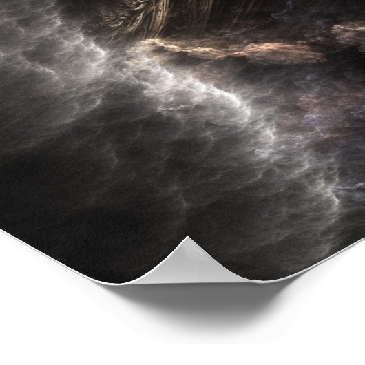 Orb of Light Fractal Art Wall Poster (Hoek)