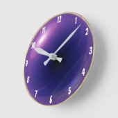 Orb pourpre espacement Horloge ronde (Angle)
