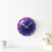 Orb pourpre espacement Horloge ronde (Maison)