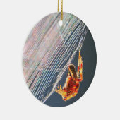 Orb Spider on Web  Keramisch Ornament (Rechts)