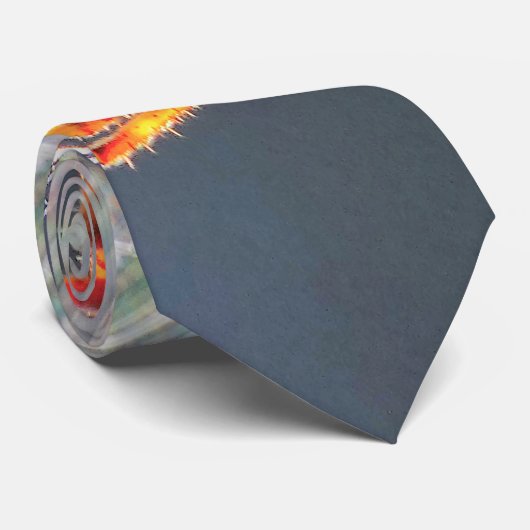 Orb Spider on Web  Stropdas (Opgerold)