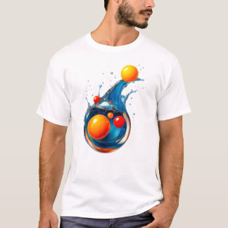 Orb Splash : T-Shirt Burst de Vague Turquoise