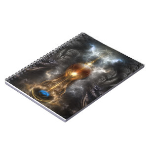 Orbe De Carnet Spiral Fractal Art Léger