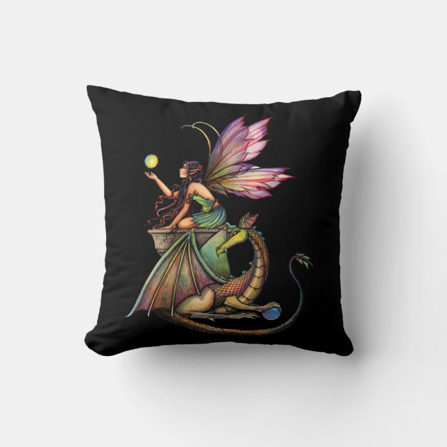 Orbes de dragon Fée et dragon Coussin (Recto)