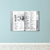 Orbis Sensualium Pictus Canvas Afdruk (Insitu (Houten vloer))