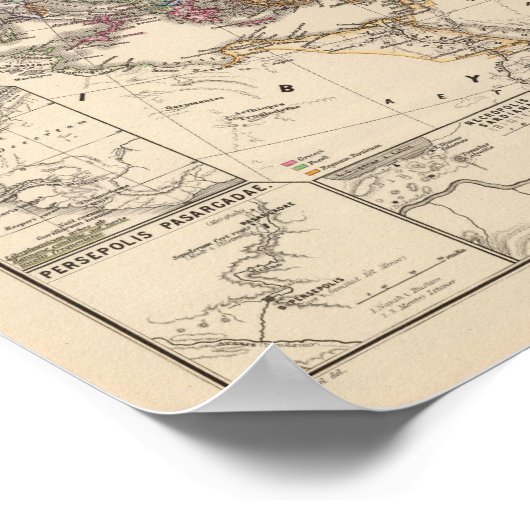 Orbis terrarum regni Persici tempore Poster (Hoek)