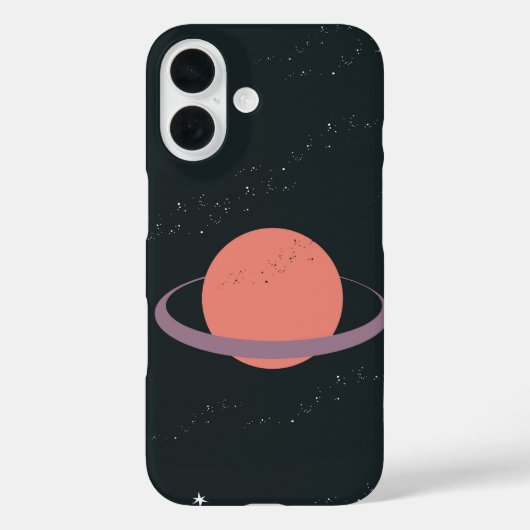 Orbit One – Minimal Ringged Planet Case-Mate iPhone Case (Achterkant)