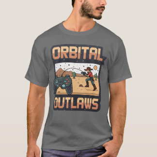 Orbital Outlaws Retro Video Game friends T-shirt