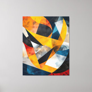 Orbitale convergentie canvas afdruk