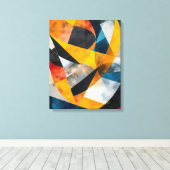Orbitale convergentie canvas afdruk (Insitu (Houten vloer))