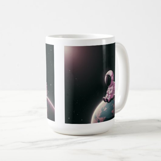 Orbite pacifique - Vibes cosmiques Mug (Devant droit)