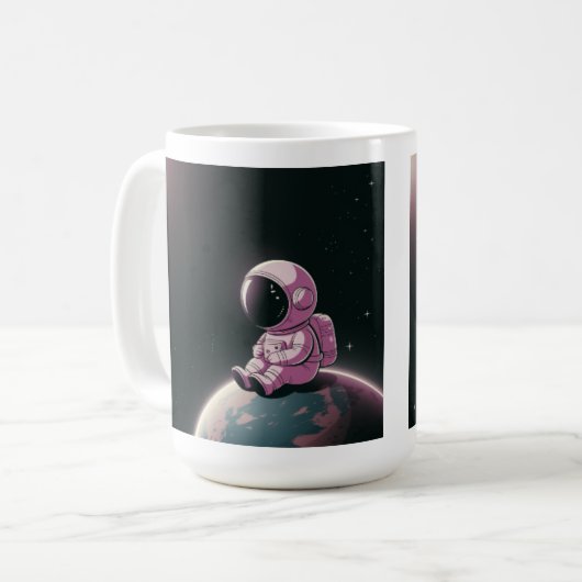 Orbite pacifique - Vibes cosmiques Mug (Devant gauche)