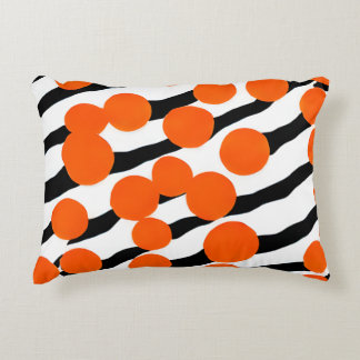 Orbites mod orange et Coussin noir
