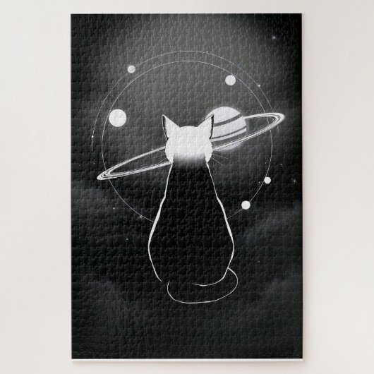 Orbiting Cosmic Cat Legpuzzel (Verticaal)