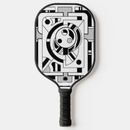 Orbitron Minimal -Abstract Geometric Line Art Pickleball Paddle