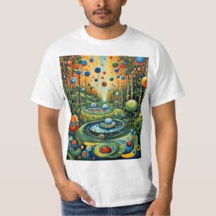 Orbs in gebladerte 1 t-shirt