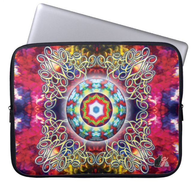 Orbz Kaleid Laptop Sleeve (Voorkant)