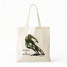 Orc Cyclist Bike Racing Fantasy Art Budget Tas
