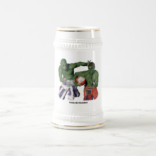 Orc Gladiator Football Sports Fantasy Art Stein Bierpul
