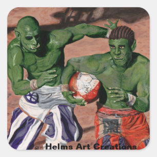 Orc Gladiator Football Sports Stickers Art Imagina