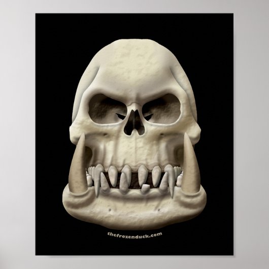 Orc Skull Poster (Voorkant)