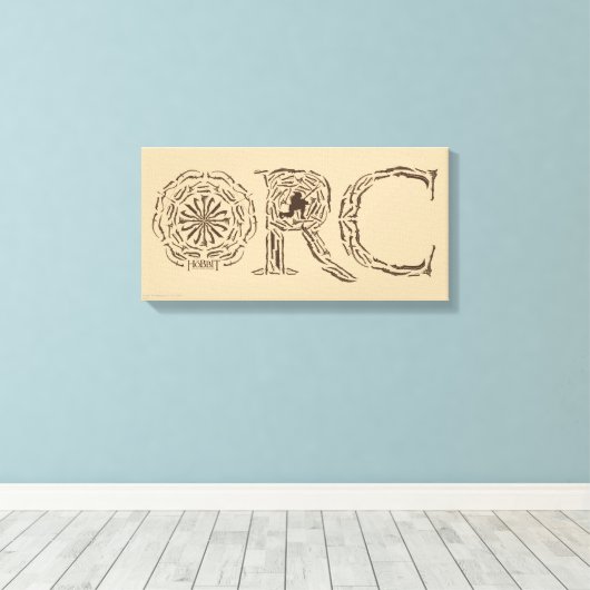 Orc Weapons Collage Canvas Afdruk (Insitu (Houten vloer))