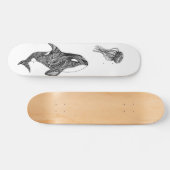 Orca and Jellyfish "Killer" Skateboard Deck (Horizontaal)