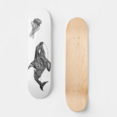 Orca and Jellyfish "Killer" Skateboard Deck (Voorkant)