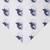 Orca Bbereikblauw Tissuepapier (Detail)