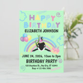 Orca Birthday Invitation in Green (Debout devant)