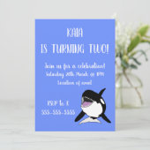 Orca Birthday Kaart (Staand voorkant)