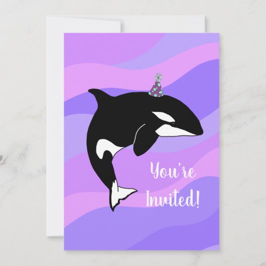 Orca Birthday Kaart (Achterkant)
