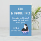 Orca Birthday Kaart (Staand voorkant)