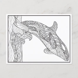 Orca Black en White Briefkaart