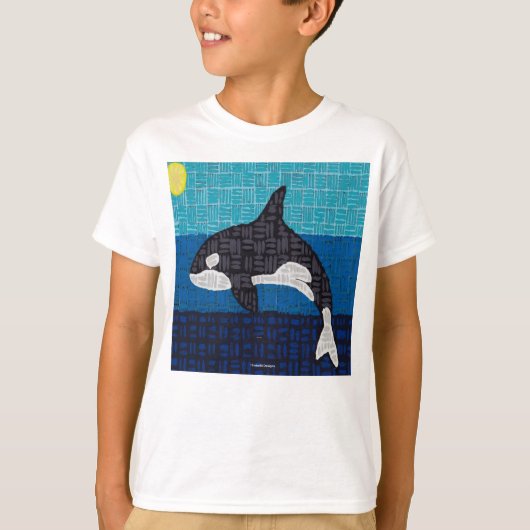 Orca (blanc) - T-Shirt de base pour garçon (Devant)