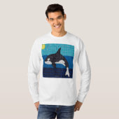 Orca (blanc) - T-Shirt homme à manches longues (Devant entier)