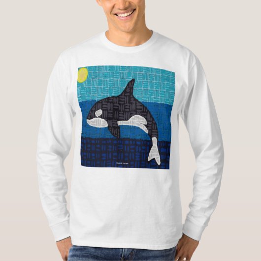 Orca (blanc) - T-Shirt homme à manches longues (Devant)