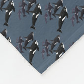Orca Blanket Cool Killer Whale Art Fleece Blanket (Hoek)