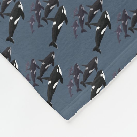 Orca Blanket Cool Killer Whale Art Fleece Blanket (Hoek)