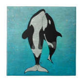Orca Blue Tegeltje (Voorkant)