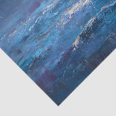 Orca Breaching Near Snowy Mountains Tissuepapier (Detail)