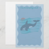 Orca Briefpapier (Voorkant / Achterkant)