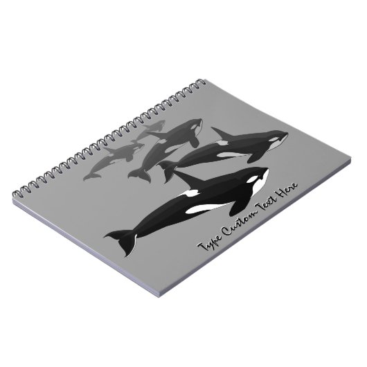 Orca Carnet Personnalisé Killer Whale Journal (Côté gauche)