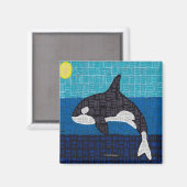 Orca (carré) - Aimant (Recto/Verso)